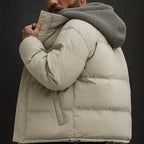 Men's Winter Jacket with Hood, Warm and Waterproof – Outdoor, Casual