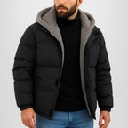 Men's Winter Jacket with Hood, Warm and Waterproof – Outdoor, Casual