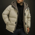 Men's Winter Jacket with Hood, Warm and Waterproof – Outdoor, Casual