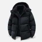 Men's Winter Jacket with Removable Hood – Casual, Outdoor