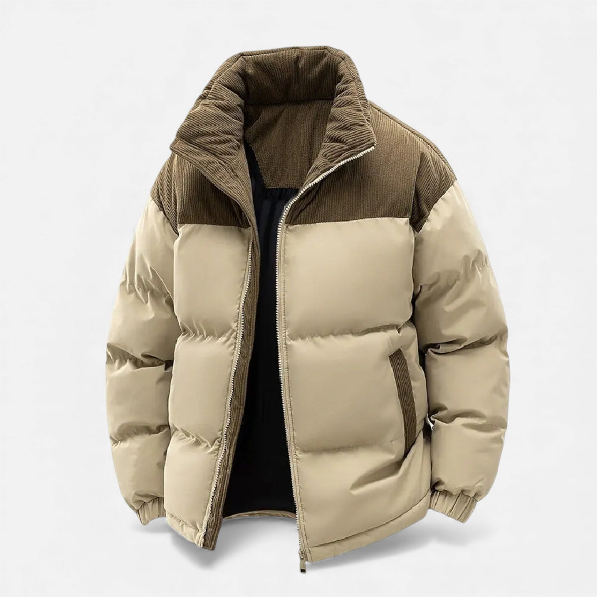 Men's Winter Jacket with Removable Hood – Casual, Outdoor
