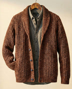 Men's Wool-Blend Cardigan – Casual Wear, Layering