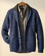 Men's Wool-Blend Cardigan – Casual Wear, Layering