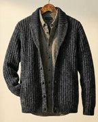 Men's Wool-Blend Cardigan – Casual Wear, Layering