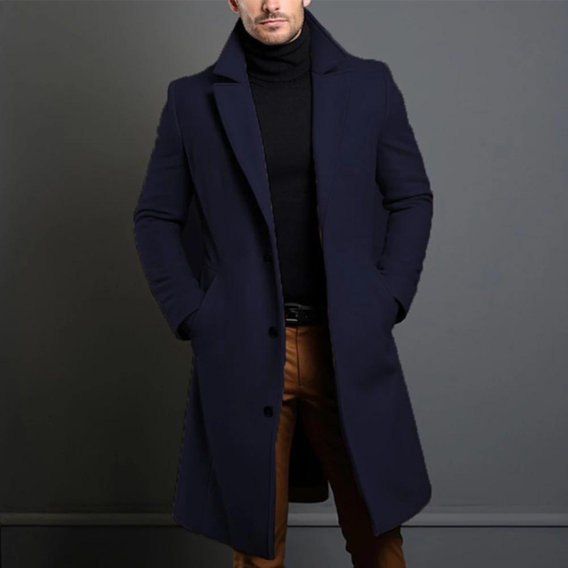 Men's Wool Coat Elegant, Timeless Winter Coat in Premium Wool – Office, Casual
