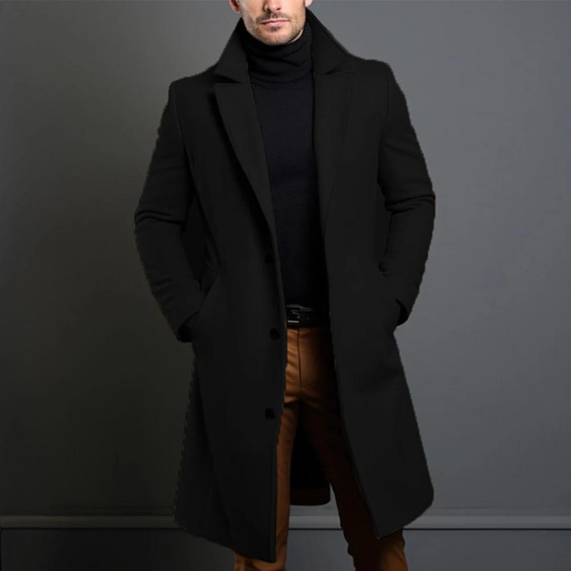 Men's Wool Coat Elegant, Timeless Winter Coat in Premium Wool – Office, Casual