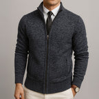 Men's Zip Front Cardigan | Long Sleeve Knit – Casual, Everyday Wear