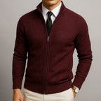 Men's Zip Front Cardigan | Long Sleeve Knit – Casual, Everyday Wear