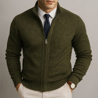 Men's Zip Front Cardigan | Long Sleeve Knit – Casual, Everyday Wear