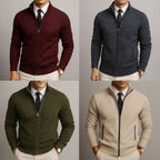 Men's Zip Front Cardigan | Long Sleeve Knit – Casual, Everyday Wear