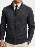 Men's Zip Front Cardigan | Long Sleeve Knit – Casual, Everyday Wear