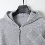 Men's Zip Sweater - Elegant Knit for Business, Casual Wear