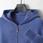 Men's Zip Sweater - Elegant Knit for Business, Casual Wear