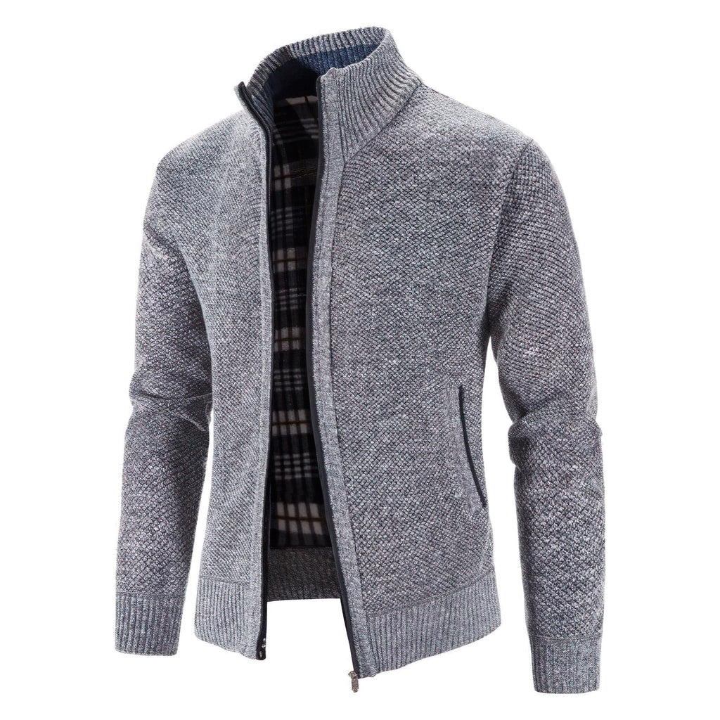 Men's Zip-Up Cardigan – Business Casual, Everyday Wear