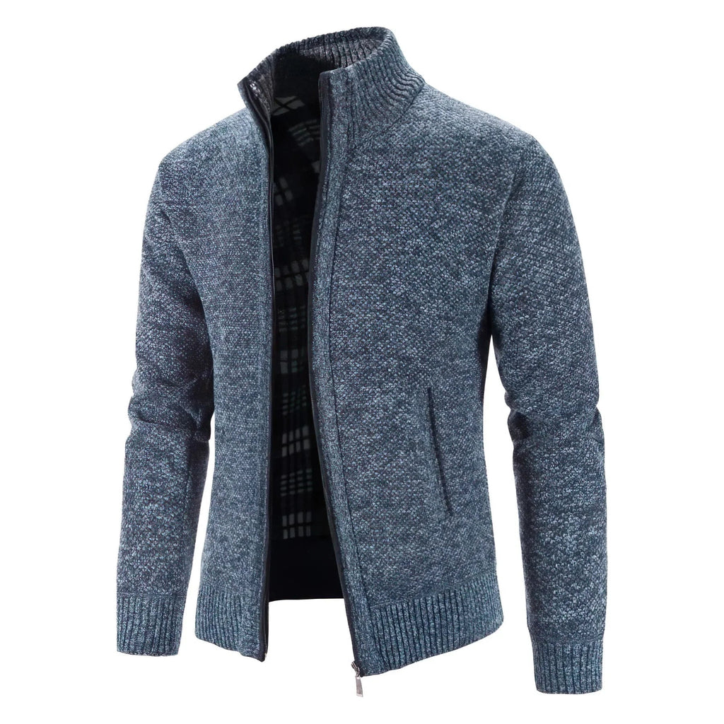 Men's Zip-Up Cardigan – Business Casual, Everyday Wear
