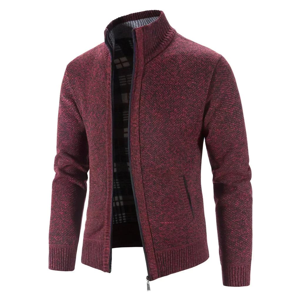 Men's Zip-Up Cardigan – Business Casual, Everyday Wear