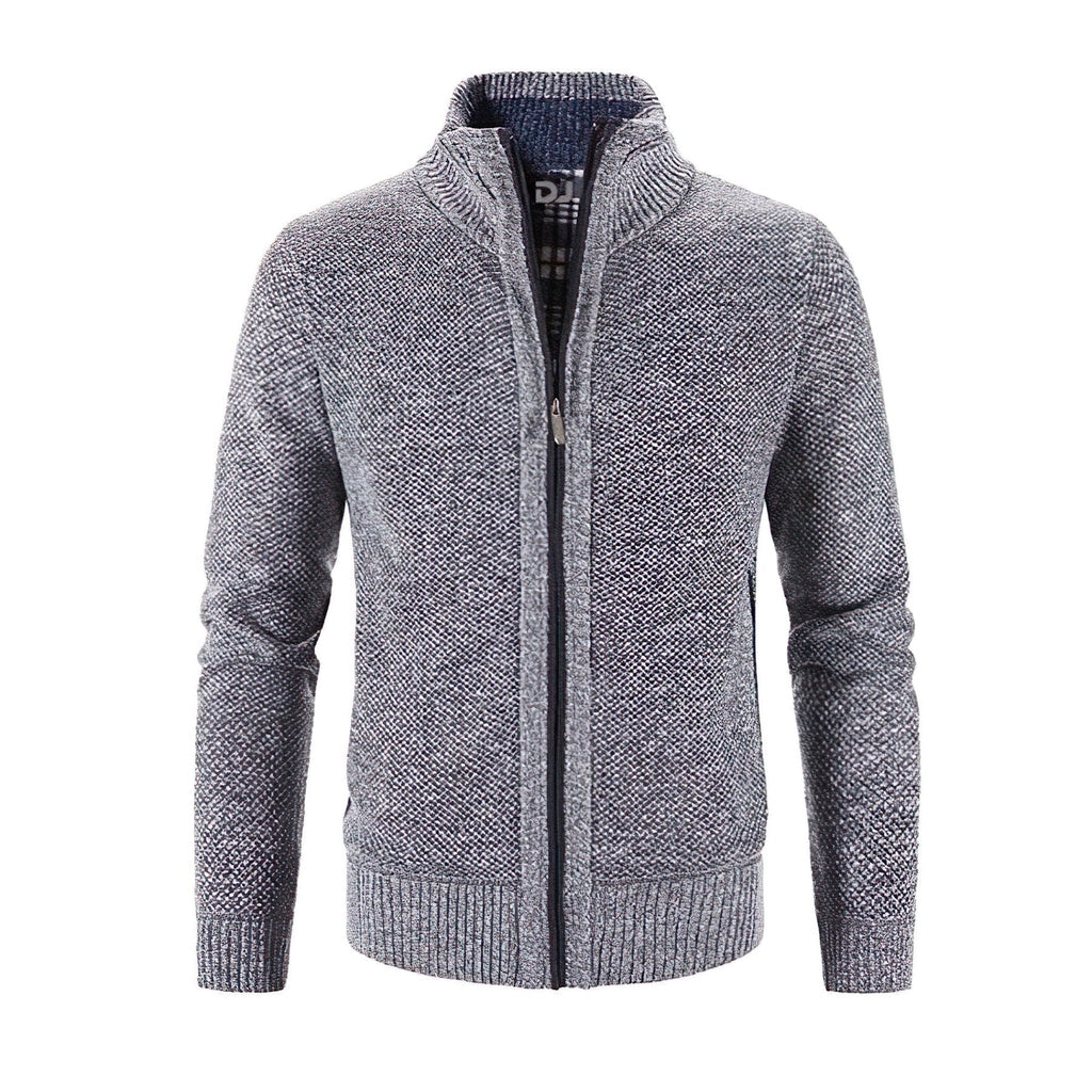 Men's Zip-Up Cardigan – Business Casual, Everyday Wear