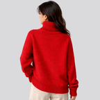 Merino Wool Turtleneck Sweater for Women – Casual Wear, Office Style
