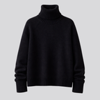 Merino Wool Turtleneck Sweater for Women – Casual Wear, Office Style