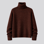 Merino Wool Turtleneck Sweater for Women – Casual Wear, Office Style