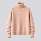 Merino Wool Turtleneck Sweater for Women – Casual Wear, Office Style