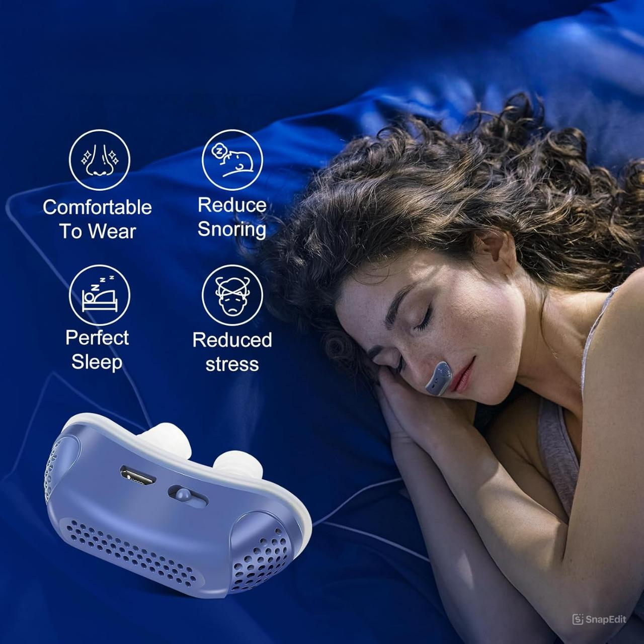 Micro CPAP Sleep Apnea Machine – Travel Use & Anti Snoring Solution, Portable Sleep Aid