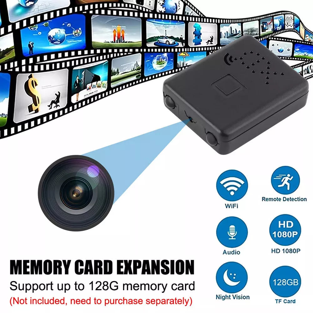 Micro HD Camera With Audio Night Vision – Home Security, Indoor Monitoring