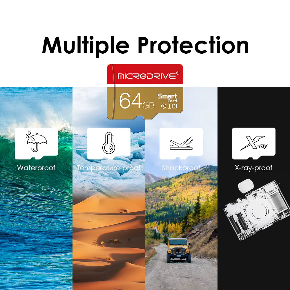 MicroSD Card Class 10 UHS-I U3 64GB – Gaming, Travel