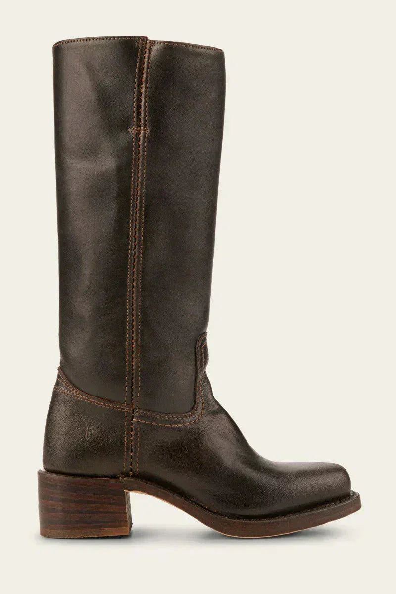 Mid Calf Block Heel Closed Toe Boots for Women – Casual, Office