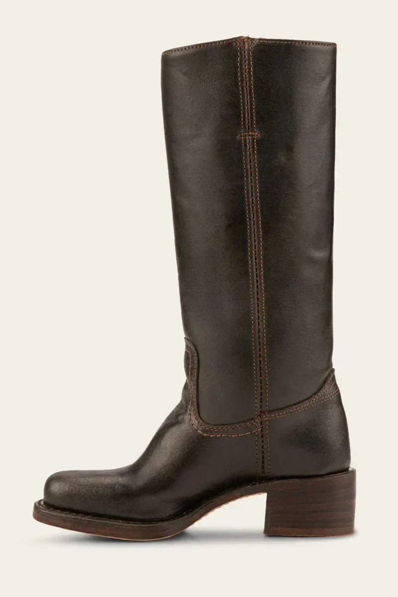Mid Calf Block Heel Closed Toe Boots for Women – Casual, Office