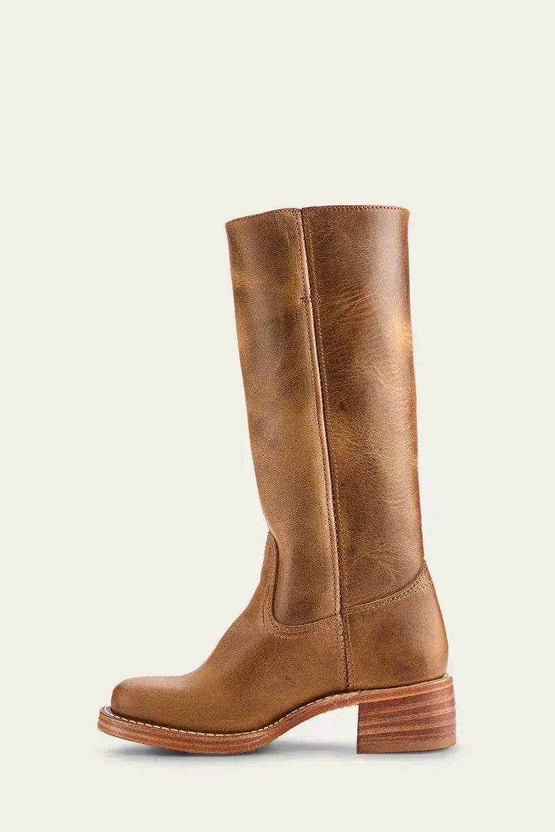 Mid Calf Block Heel Closed Toe Boots for Women – Casual, Office