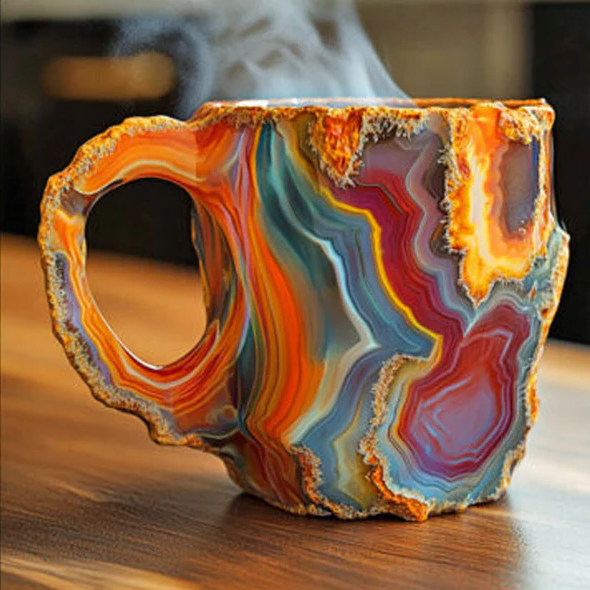 Mineral Crystal Coffee Mugs – Smart Casual Office Wear Holiday Wear