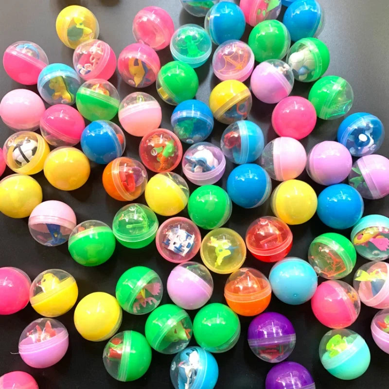 Mini Claw Machine Prize Balls - Assorted 32mm Mystery Egg Gifts – Fun for Kids, Party Favors