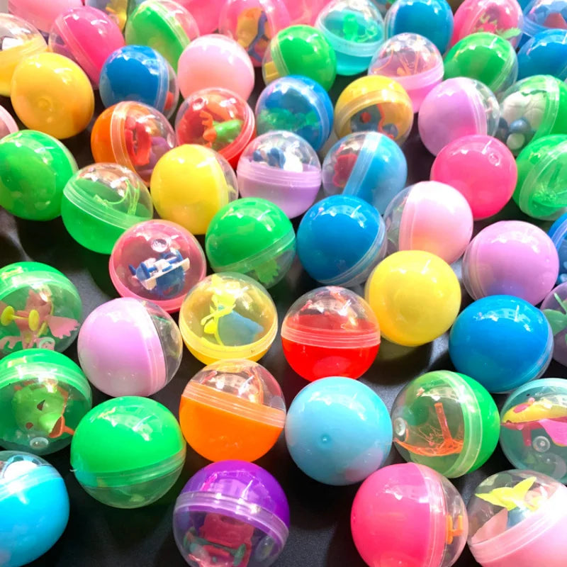 Mini Claw Machine Prize Balls - Assorted 32mm Mystery Egg Gifts – Fun for Kids, Party Favors
