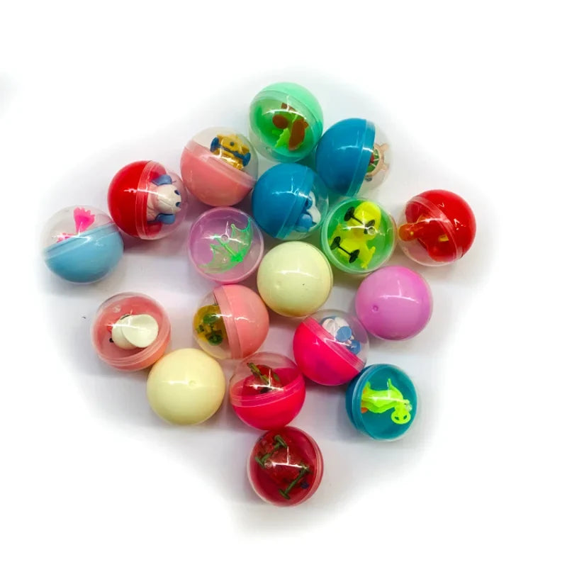 Mini Claw Machine Prize Balls - Assorted 32mm Mystery Egg Gifts – Fun for Kids, Party Favors