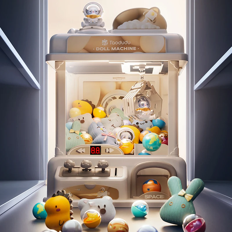 Mini Claw Machine for Kids with Plush Prizes – Arcade Game, Gift