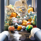 Mini Claw Machine for Kids with Plush Prizes – Arcade Game, Gift