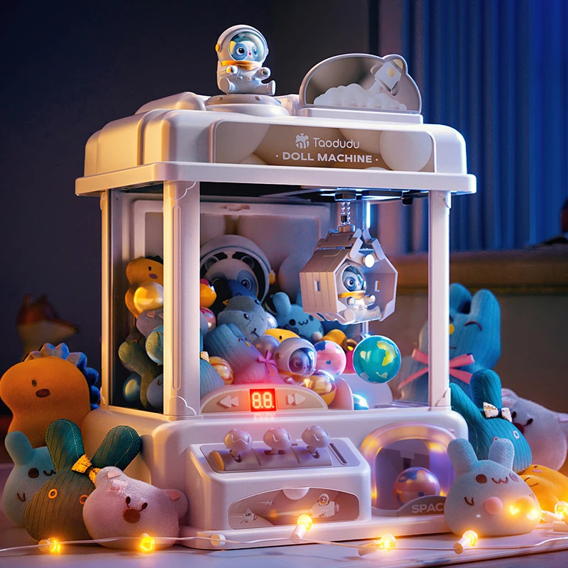 Mini Claw Machine for Kids with Plush Prizes – Arcade Game, Gift