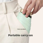 Mini Sun Umbrella Pocket Rain Umbrella - Vinyl Folding UV Protection – Travel, Outdoor