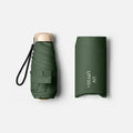 Mini Sun Umbrella Pocket Rain Umbrella - Vinyl Folding UV Protection – Travel, Outdoor