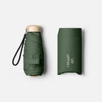 Mini Sun Umbrella Pocket Rain Umbrella - Vinyl Folding UV Protection – Travel, Outdoor