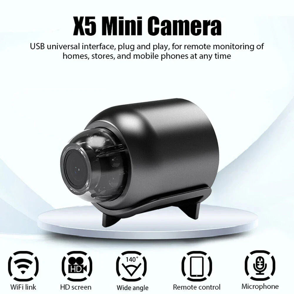 Mini WiFi Camera 1080P Night Vision – Home Security, Remote Viewing