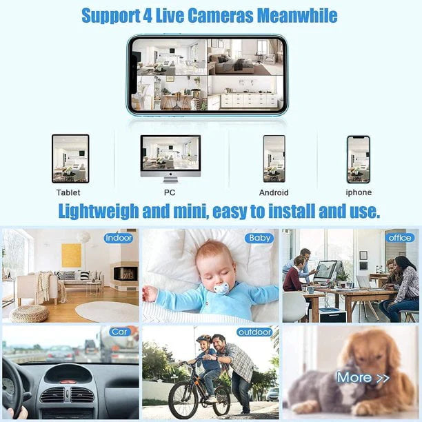 Mini Wireless Magnetic Camera with Audio and Video Live Feed – Smart Casual Office Wear Holiday Use
