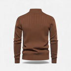 Minimalist Men's Knit Zip Sweater – Casual Wear, Everyday Comfort