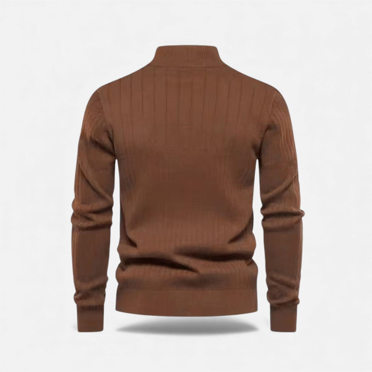 Minimalist Men's Knit Zip Sweater – Casual Wear, Everyday Comfort