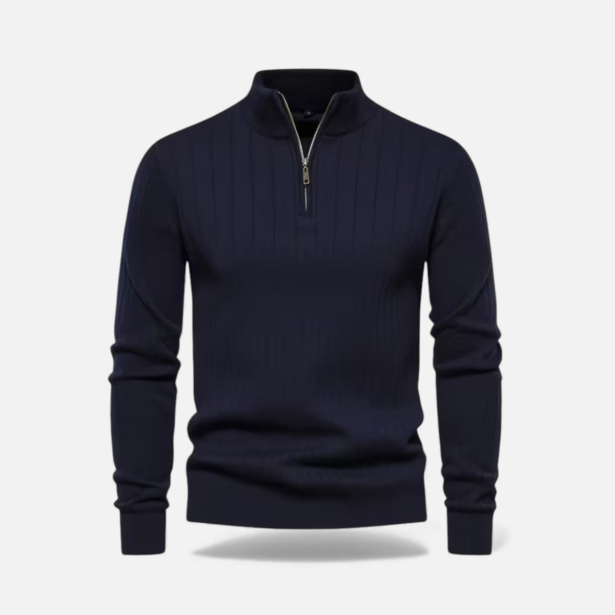 Minimalist Men's Knit Zip Sweater – Casual Wear, Everyday Comfort