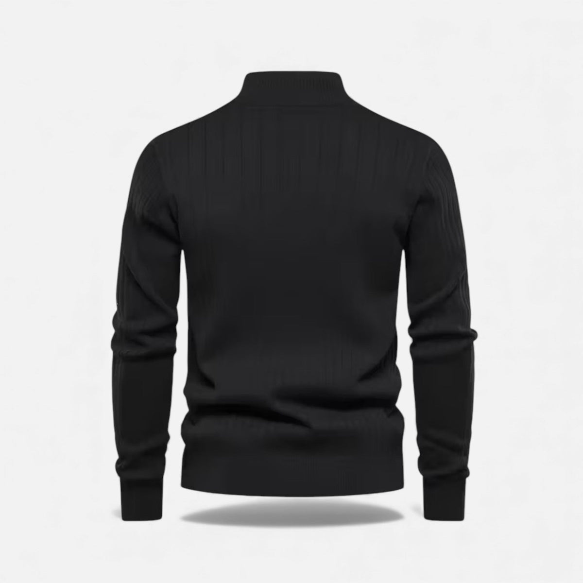 Minimalist Men's Knit Zip Sweater – Casual Wear, Everyday Comfort