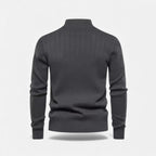 Minimalist Men's Knit Zip Sweater – Casual Wear, Everyday Comfort