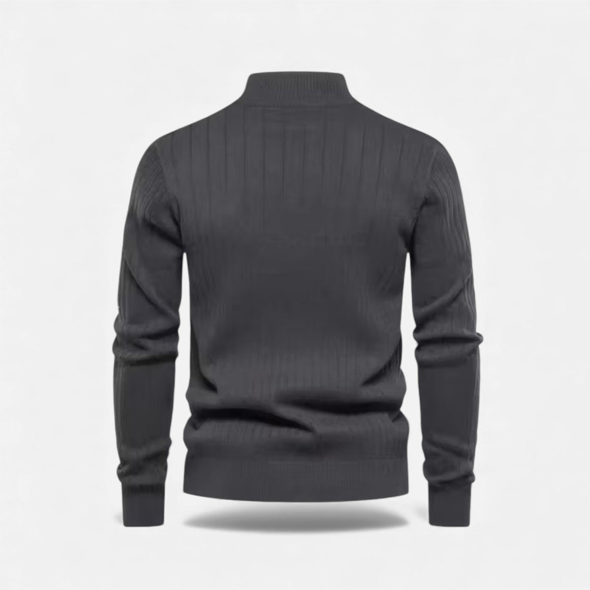Minimalist Men's Knit Zip Sweater – Casual Wear, Everyday Comfort