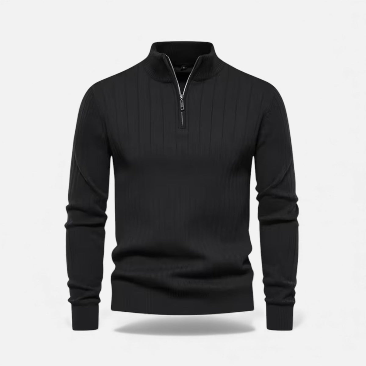 Minimalist Men's Knit Zip Sweater – Casual Wear, Everyday Comfort
